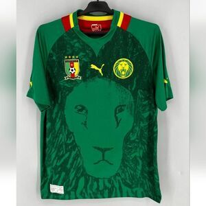 Vintage Mint Puma Licensed Cameroon "Africa Product" Football Jersey Mens Large